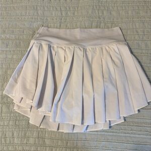 Women's White Pleated Skirt